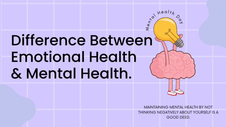 Difference Between Emotional Health and Mental Health